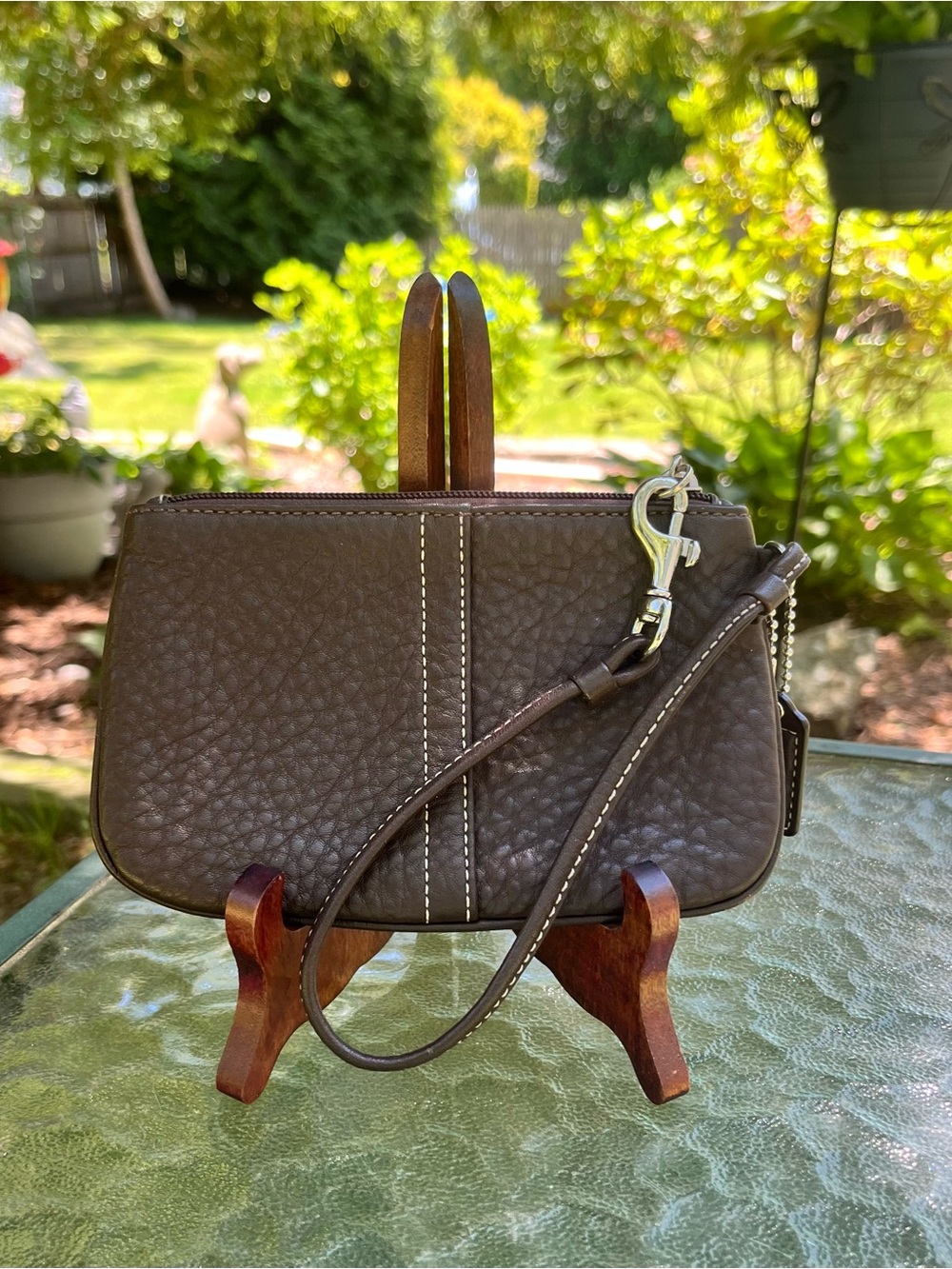 Y2K Coach Chelsea Pebbled Leather Wristlet
